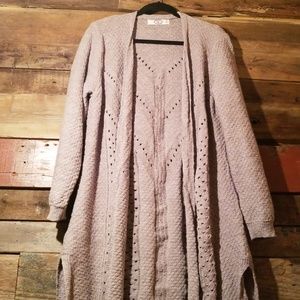 oversized open cardi